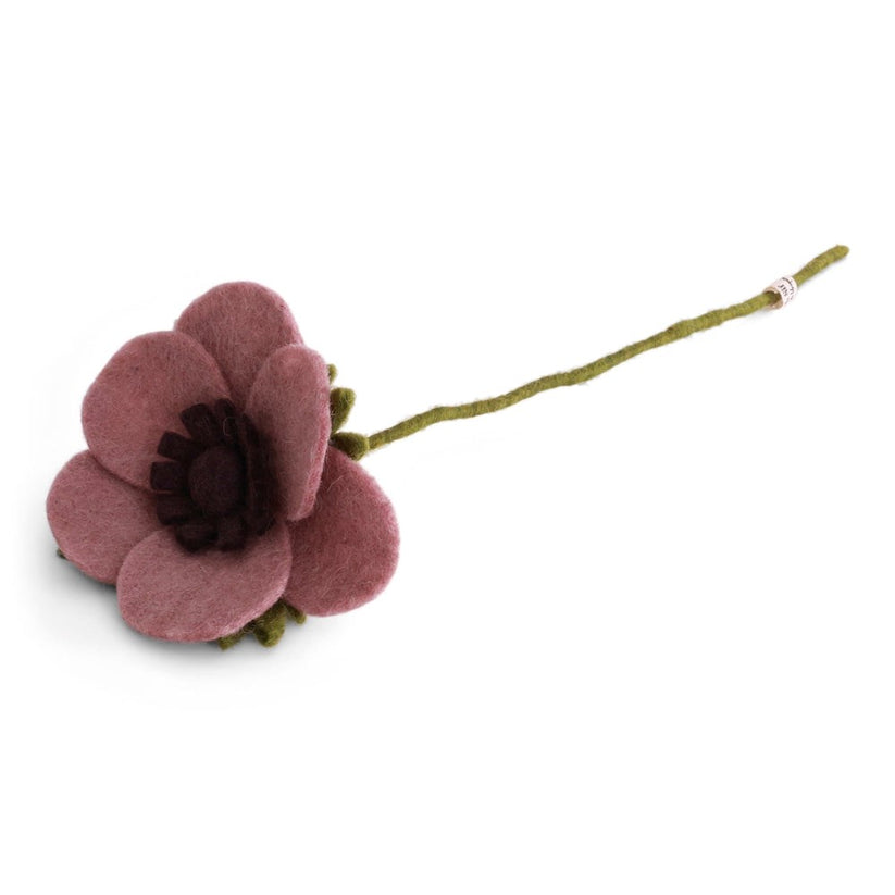 Gry & Sif Felted French Anemone Dusty Rose