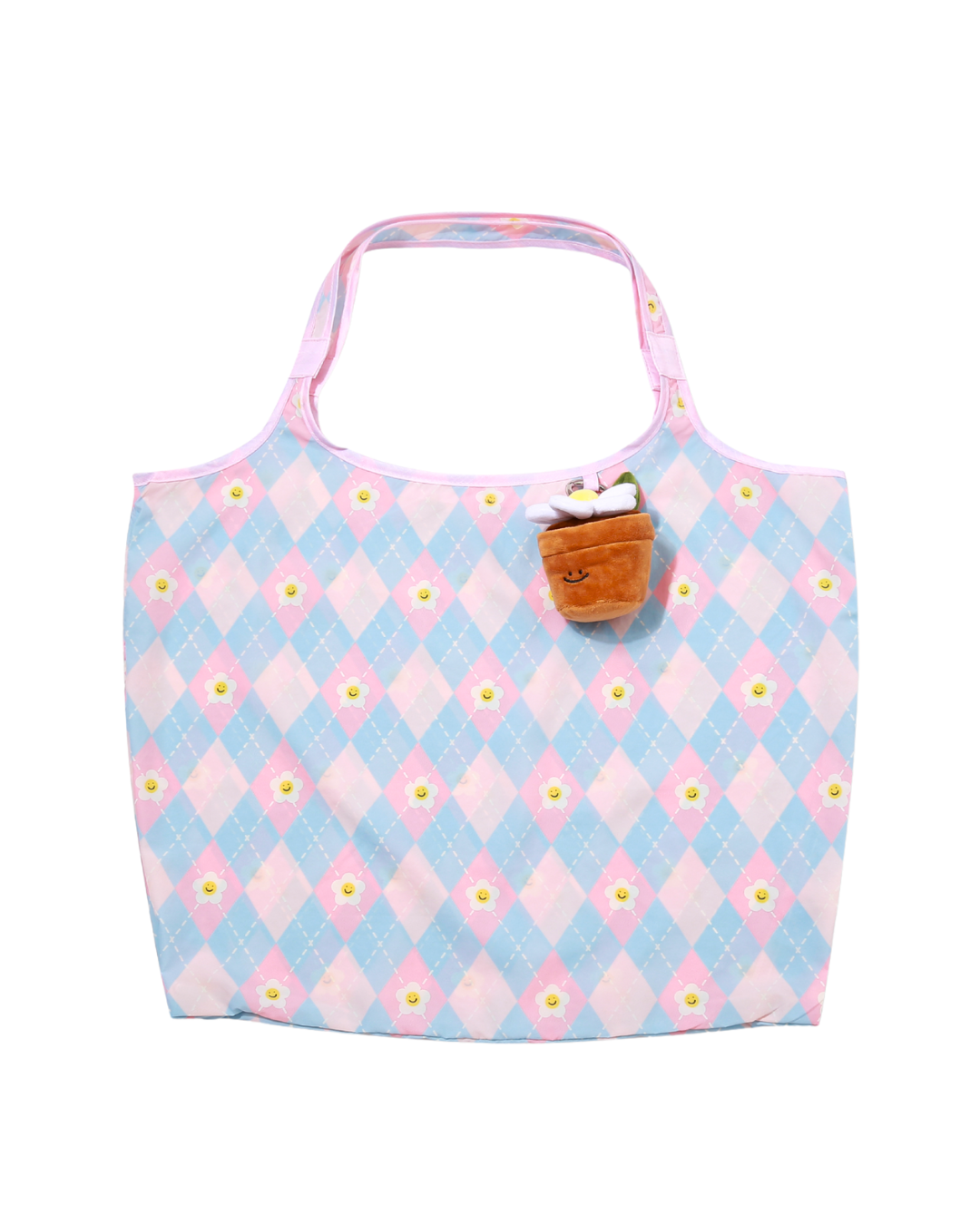 Potted Daisy Plant Plushie XL Reusable Bag