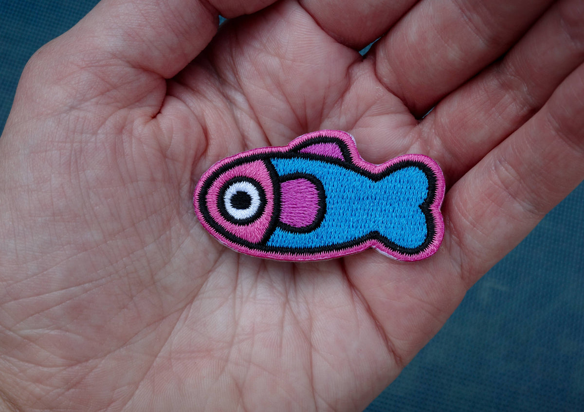 90's Throwback Fish Patch detail view 2
