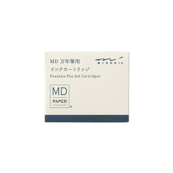 MD Fountain Pen Ink Cartridges Blue-Black pack of 6