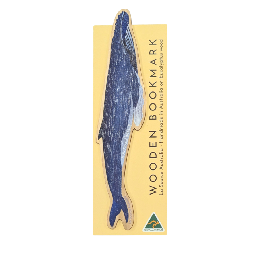 Humpback Whale Wooden Bookmark