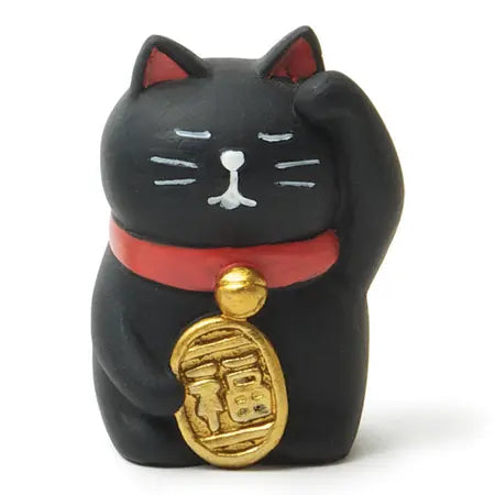 Decole Concombre Figurine - Dozing fortune cat