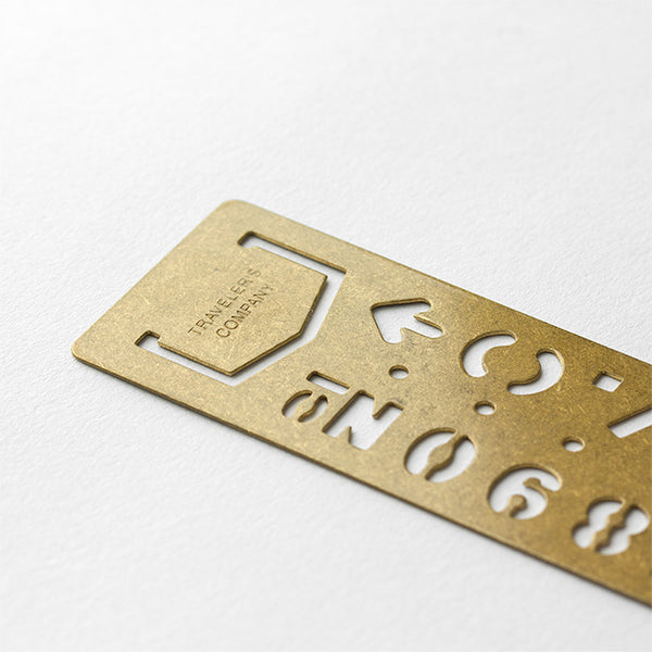 Brass Template Bookmark - Numbers