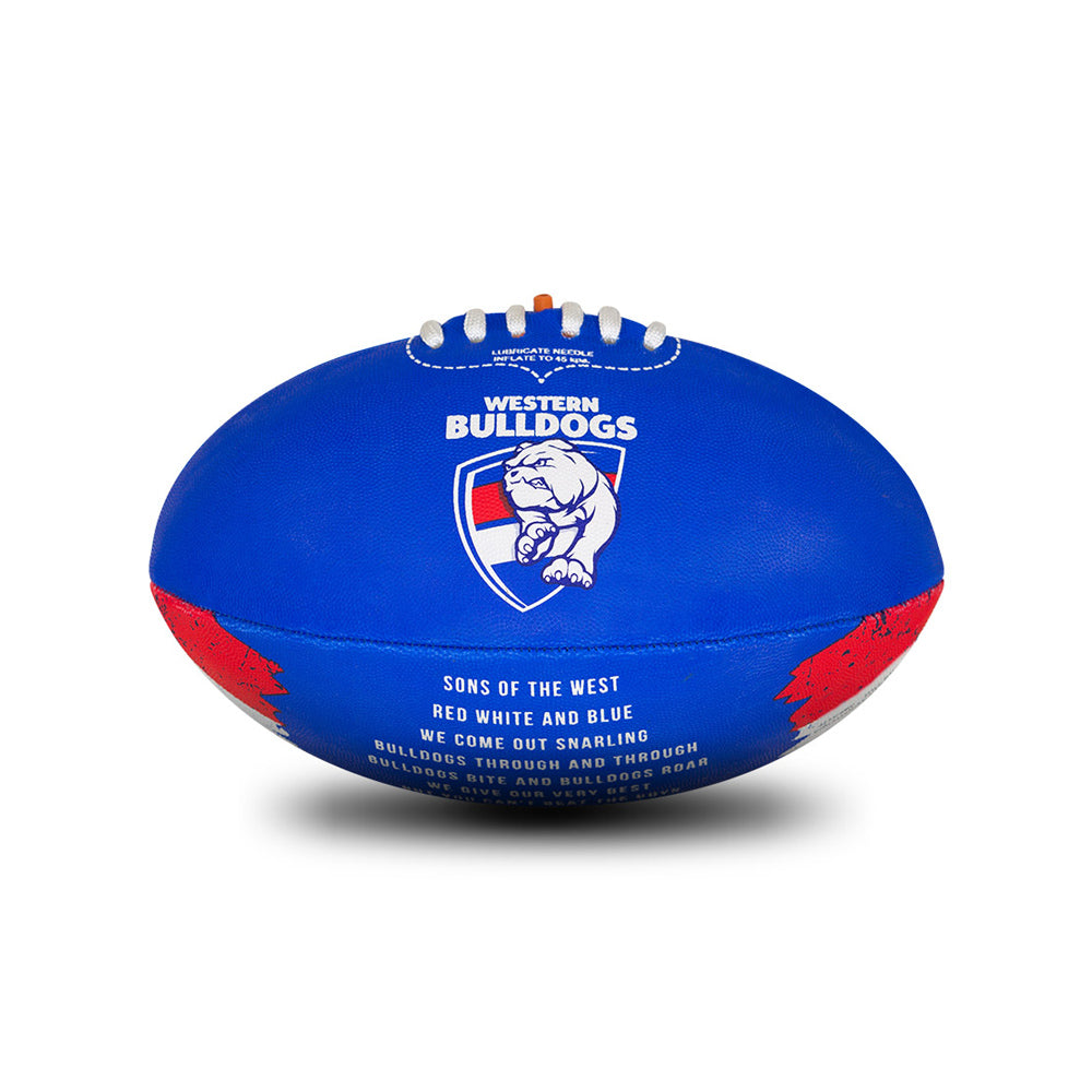 Western Bulldogs AFL Team Song Football Size 2