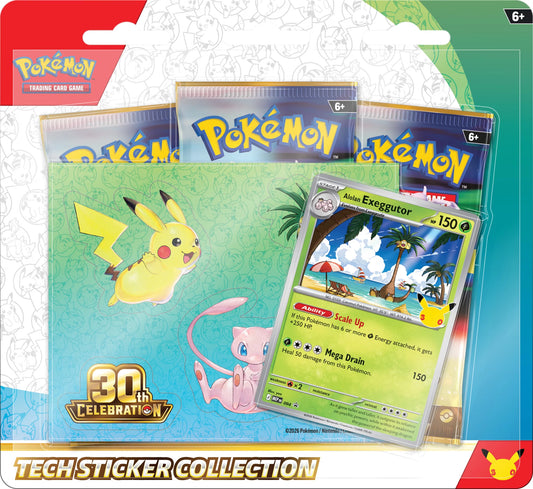 Pokemon Trading Card Game: 30th Celebration Tech Sticker Blister - Alolan Exeggutor