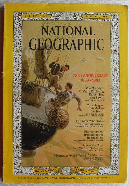 Vintage National Geographic january 1963