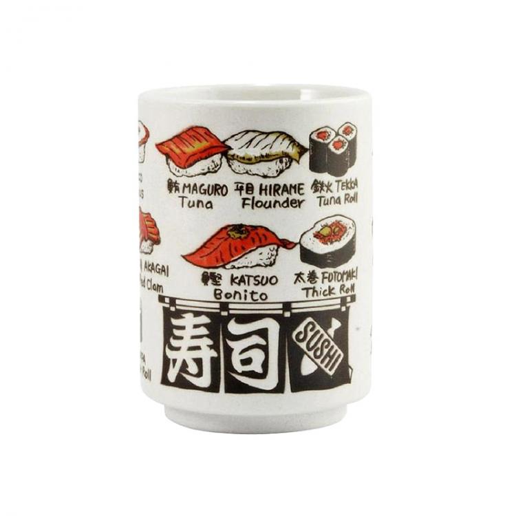 Yamato Sushi Teacup - Sushi Toppings 280ml