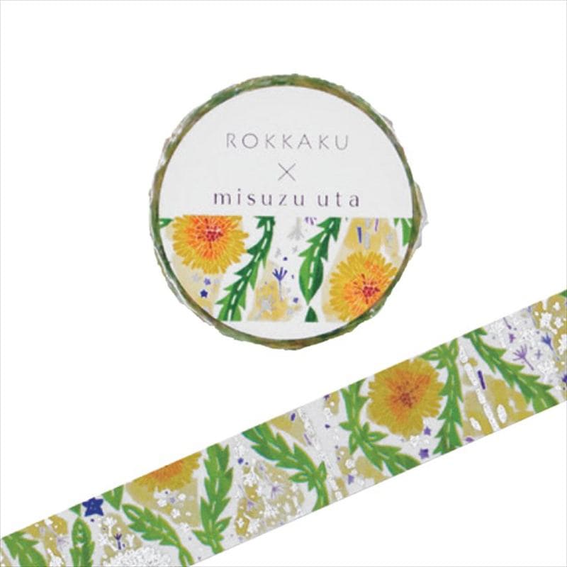 Misuzu Uta x ROKKAKU Song Washi Tape – Star and Dandelion