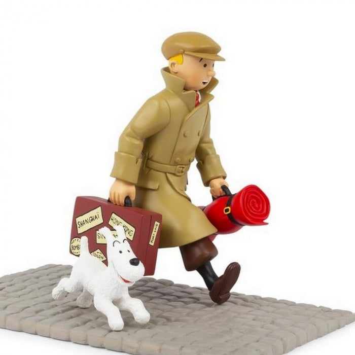 Tintin and Snowy Homecoming resin collectible view 2