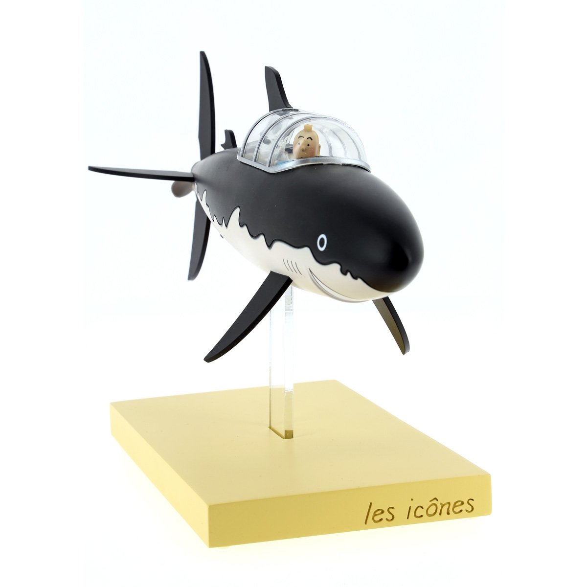 Tintin Icons shark submarine resin collectible view 2