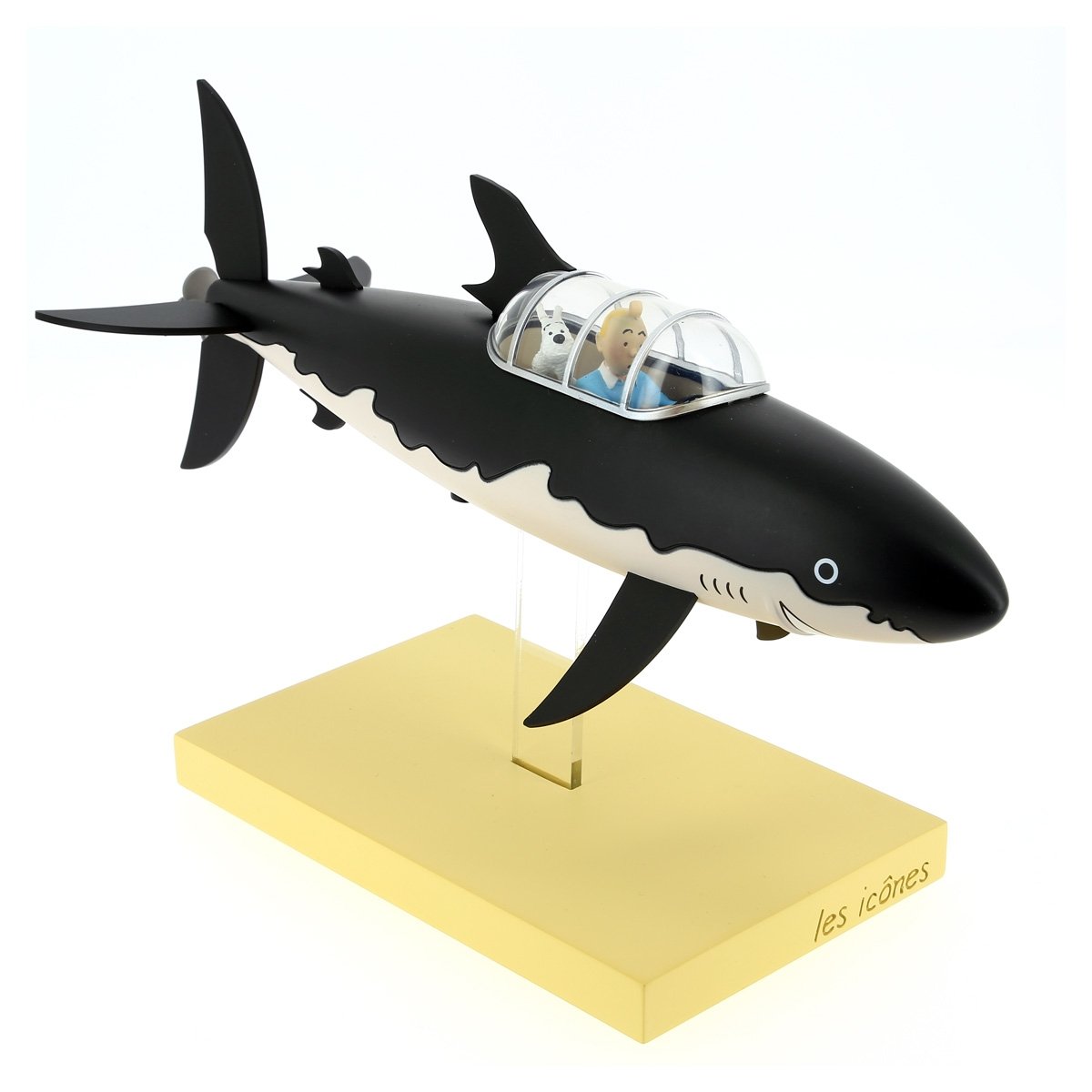 Tintin Icons shark submarine resin collectible view 3