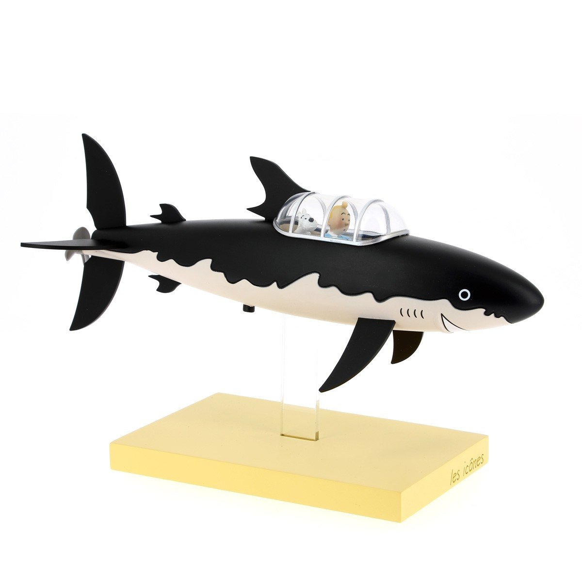 Tintin Icons shark submarine resin collectible