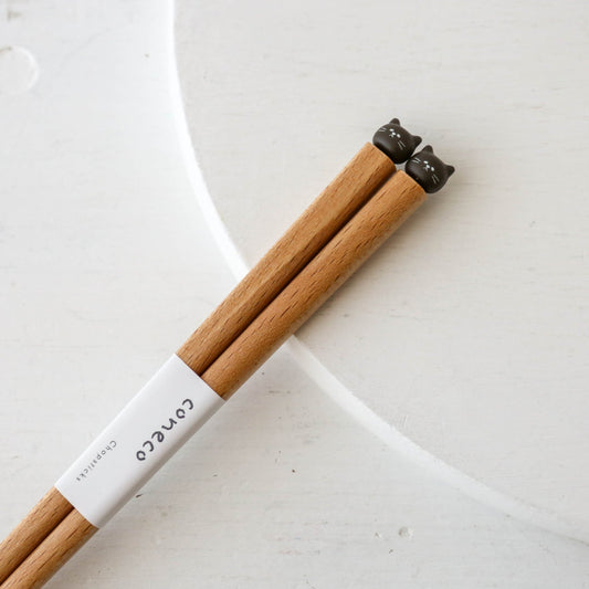 Coneco Black Cat Wooden Chopsticks 22cm