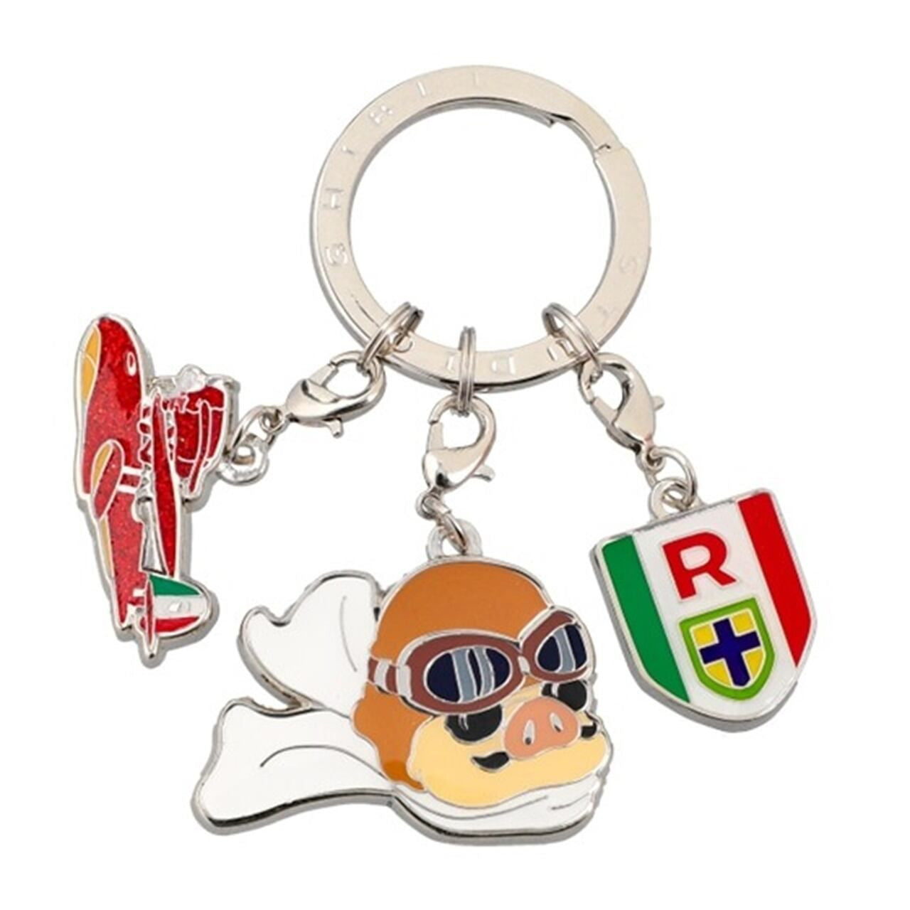 Studio Ghibli Porco Rosso Three-Link Keyring Porco