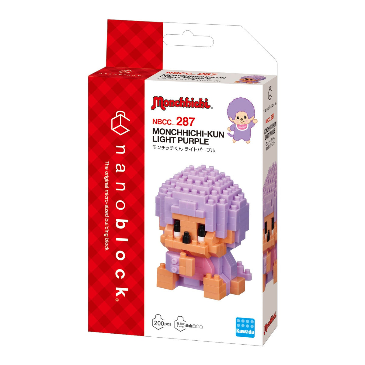 Monchhichi-Kun Light Purple nanoblock product detail