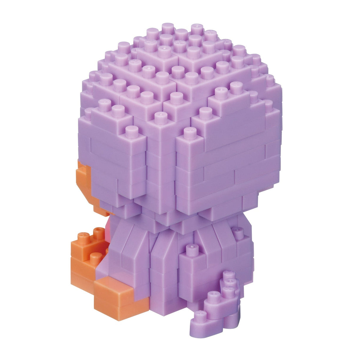 Monchhichi-Kun Light Purple nanoblock model side view