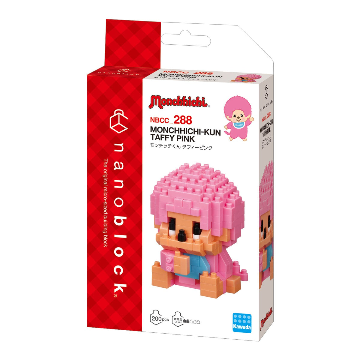 Monchhichi-Kun Taffy Pink nanoblock product detail