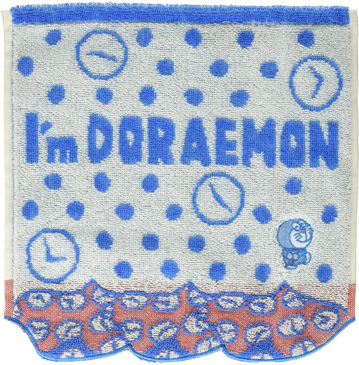 I'm Doraemon blue hand towel