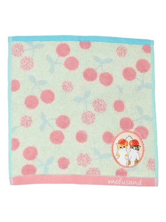 Mofusand Cherry Handkerchief Towel