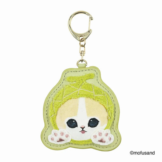 Mofusand – Fluffy & Fuzzy Patch Keychain (Melon Cat Nyan)