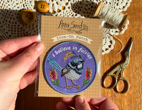 Fairy Wren – Iron-On Patch