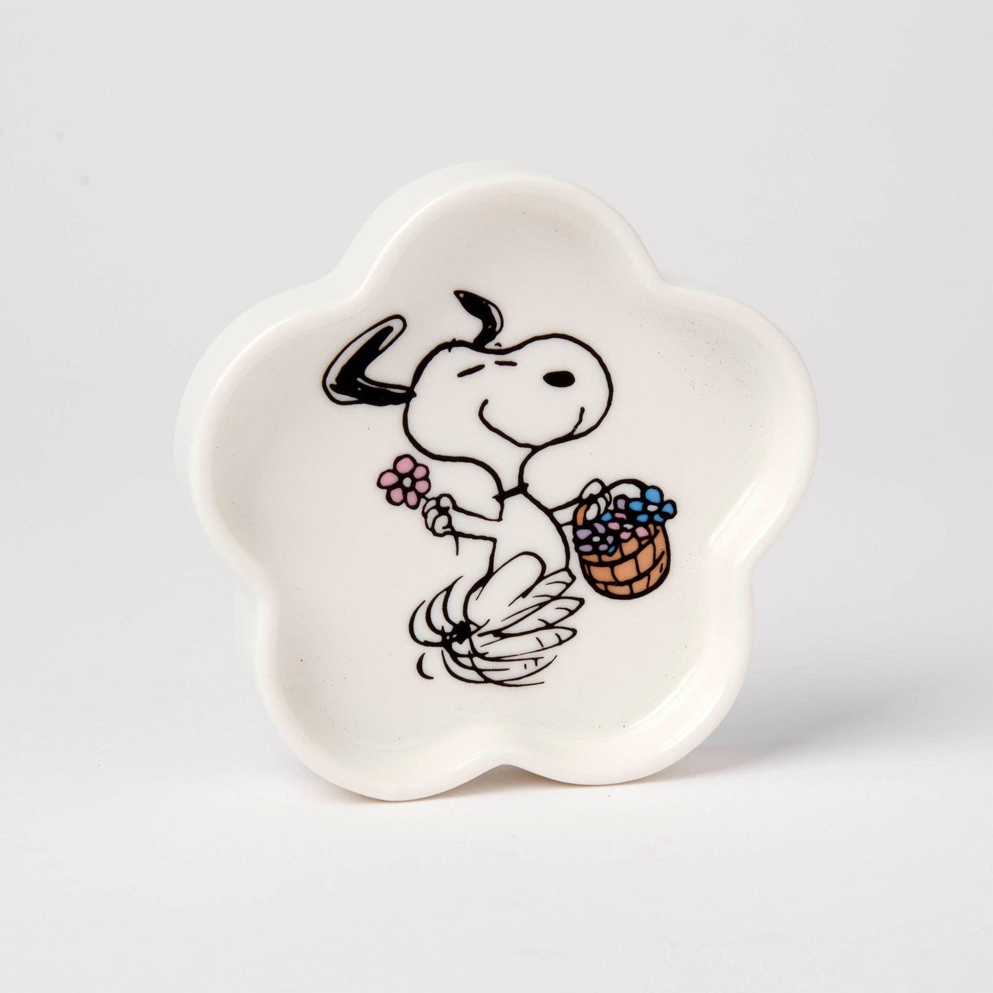 Peanuts Flower Trinket Dish Floral Dance