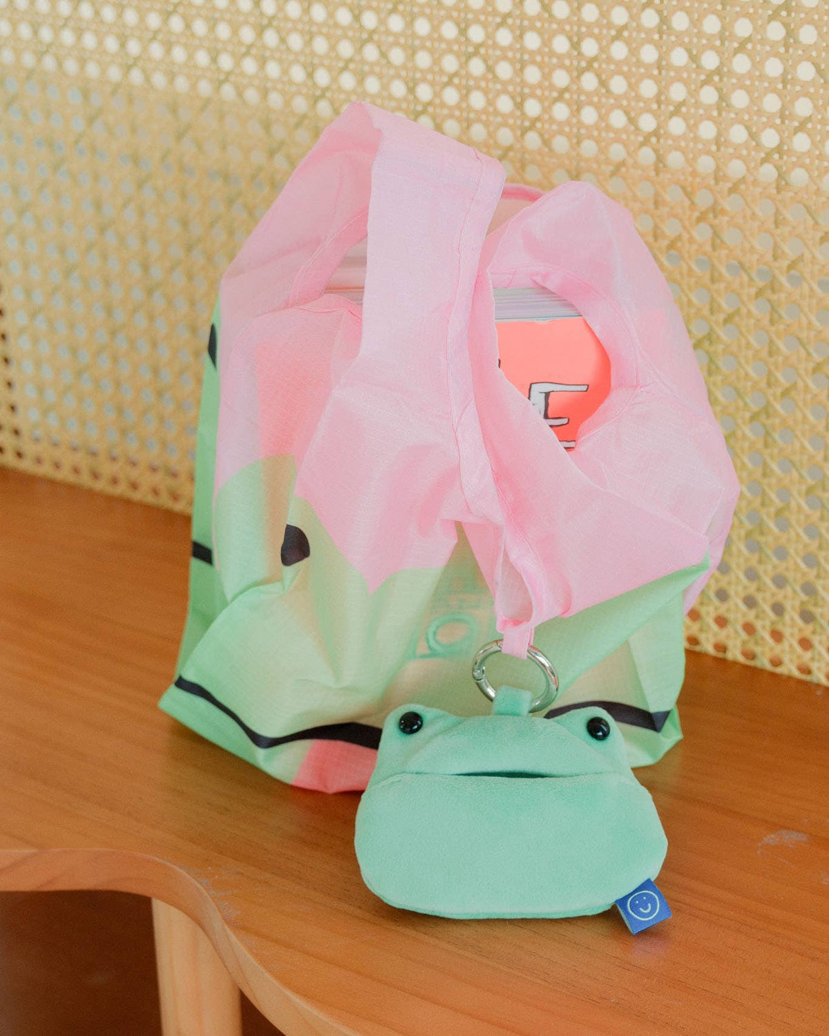 Frogile Frog Plushie Medium Reusable Bag