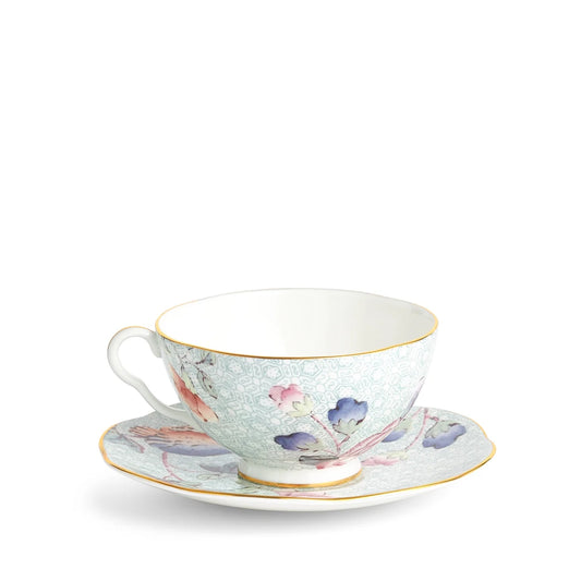Cuckoo Green Teacup and Saucer