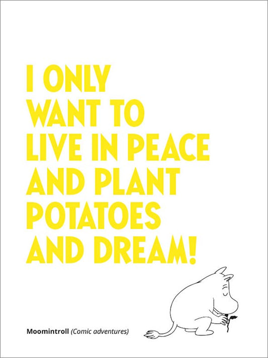 2-Fold Letterpress Card – Moomin “Potatoes”