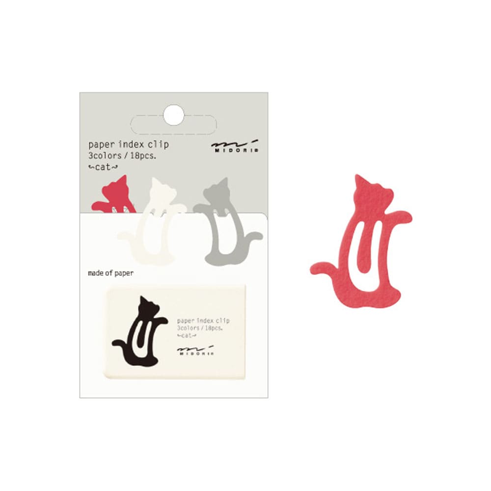 Paper Index Clip – Cat Design