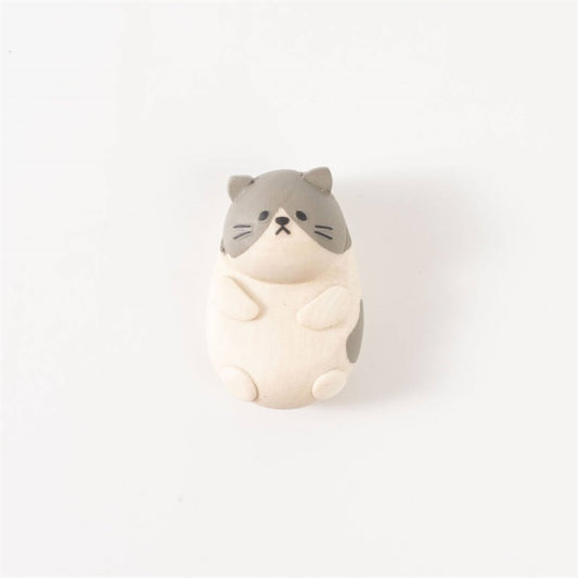 Cat Chopstick Rest - White Grey