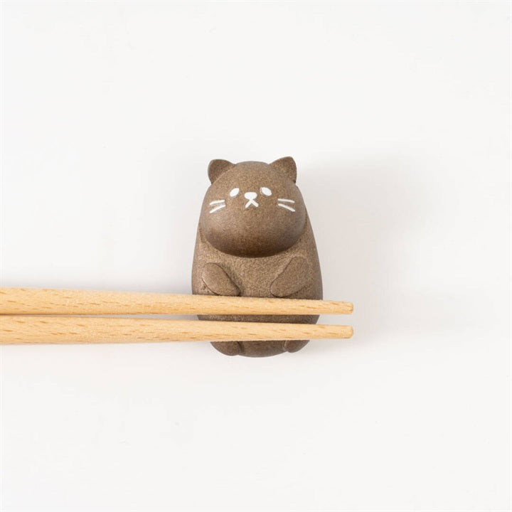 Cat Chopstick Rest - Black