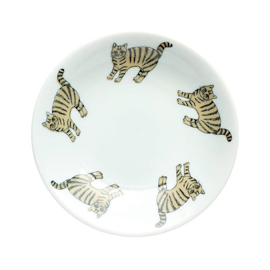 Cat Illustration Plate 16.5cm
