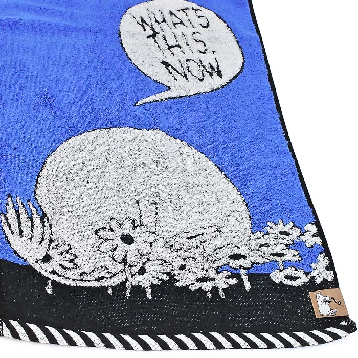 Moomin Bottom Series Blue Face Towel
