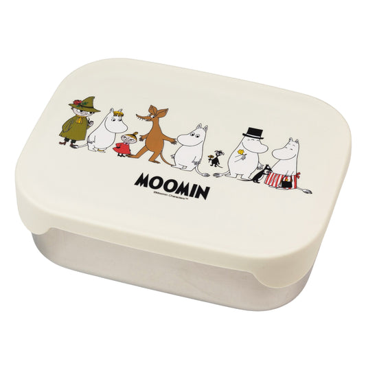 Moomin Family Tin Lunch Box – Beige