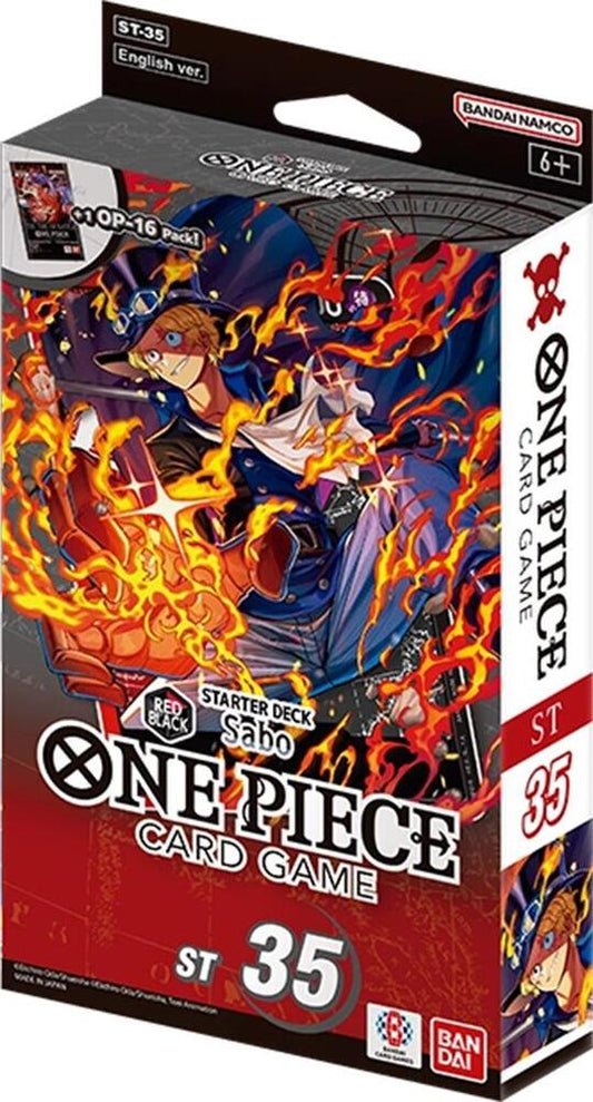 One Piece Card Game Starter Deck Red Black Sabo [ST-35]