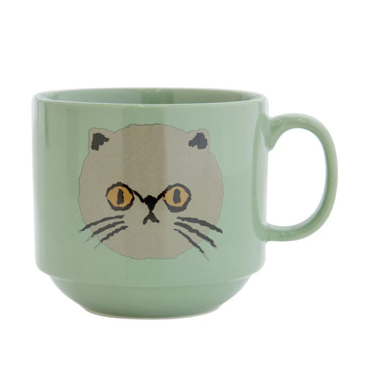 Bisque I LOVE CAT! Mug - Sage