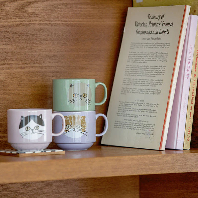 Bisque I LOVE CAT! Mug - Pink