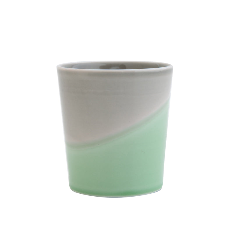 KEEPOT double-layered porcelain cup in Grey x Sage
