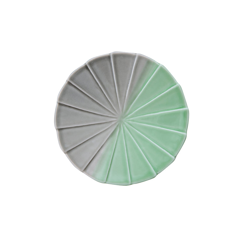 KEEPOT porcelain small plate in Grey x Sage
