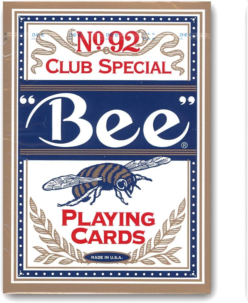 Bicycle Playing Cards - Bee Blue Metalluxe