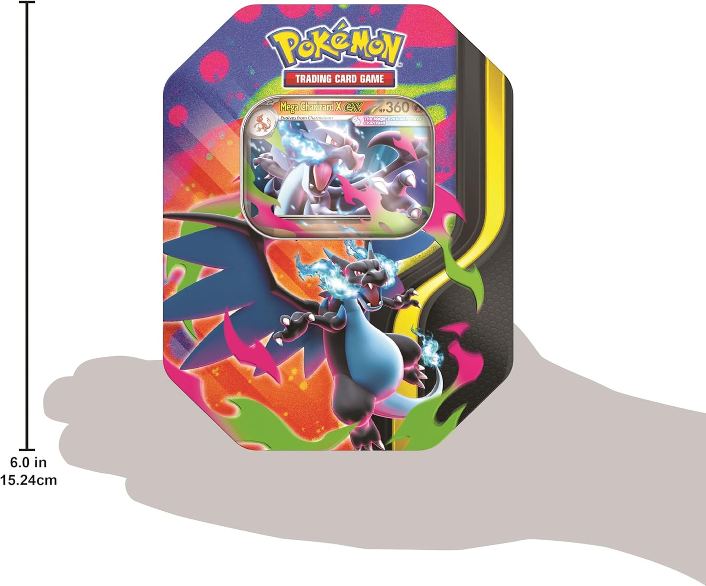 Pokémon TCG: Mega Charizard X Ex Tin