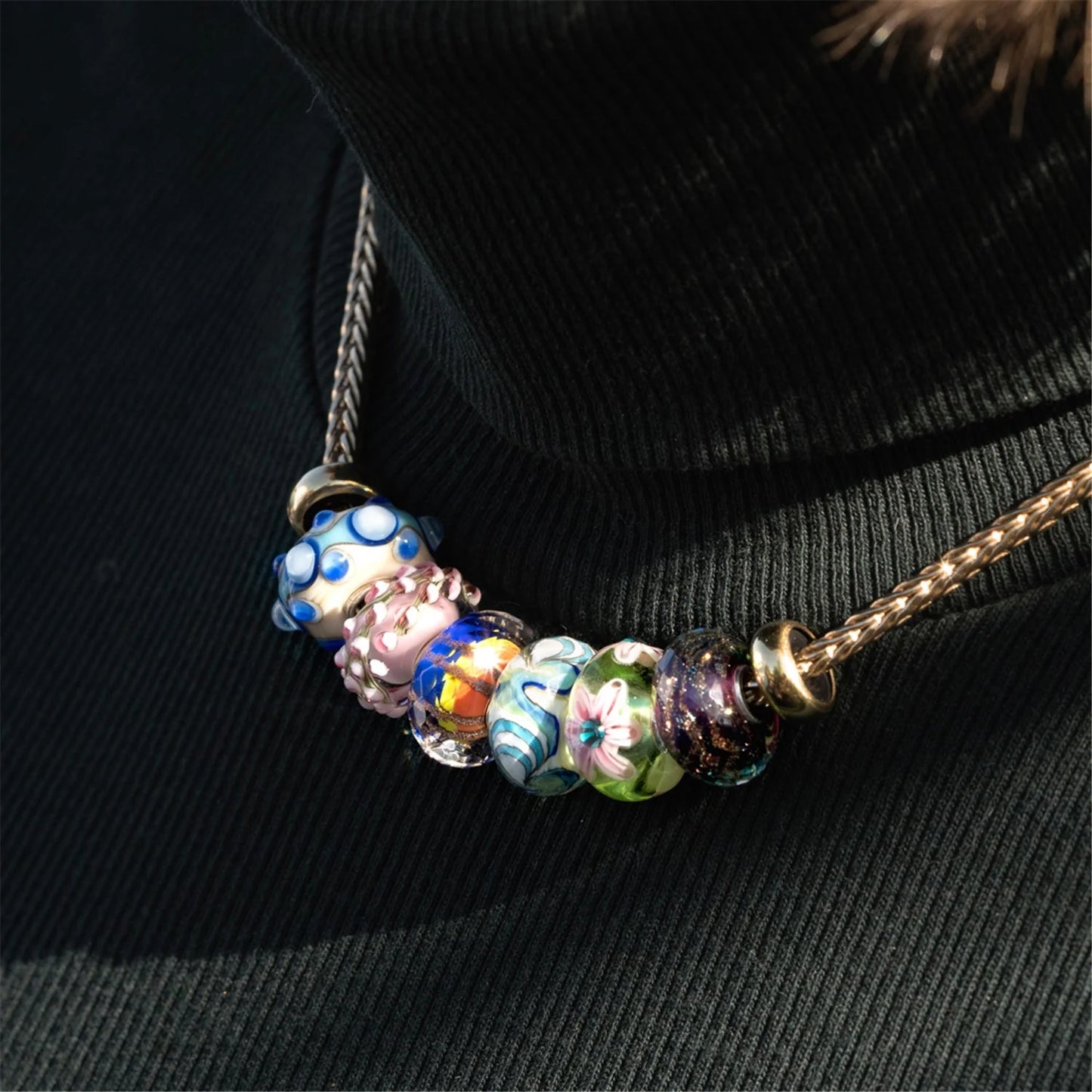 Spring Provence Glass Bead