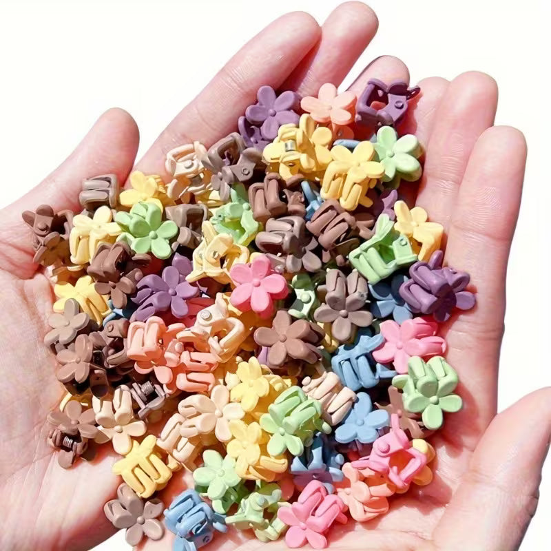 Cute Mini Hair Clips Set – flowers