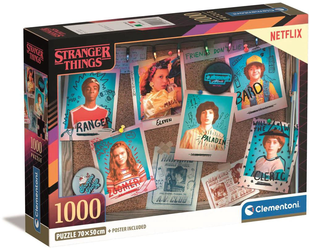 Clementoni Stranger Things Compact Puzzle, 1000 Piece