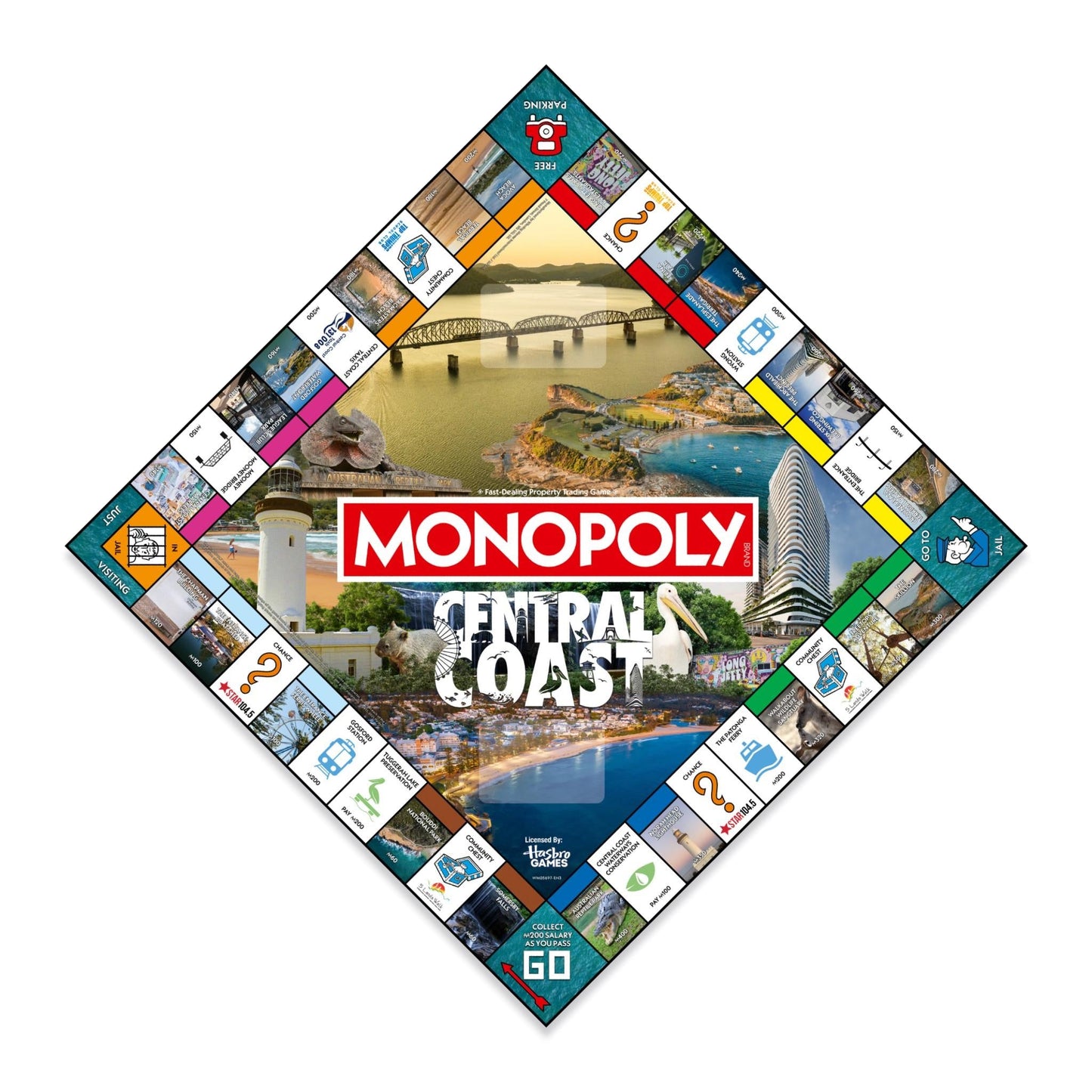 Central Coast Monopoly Board Game