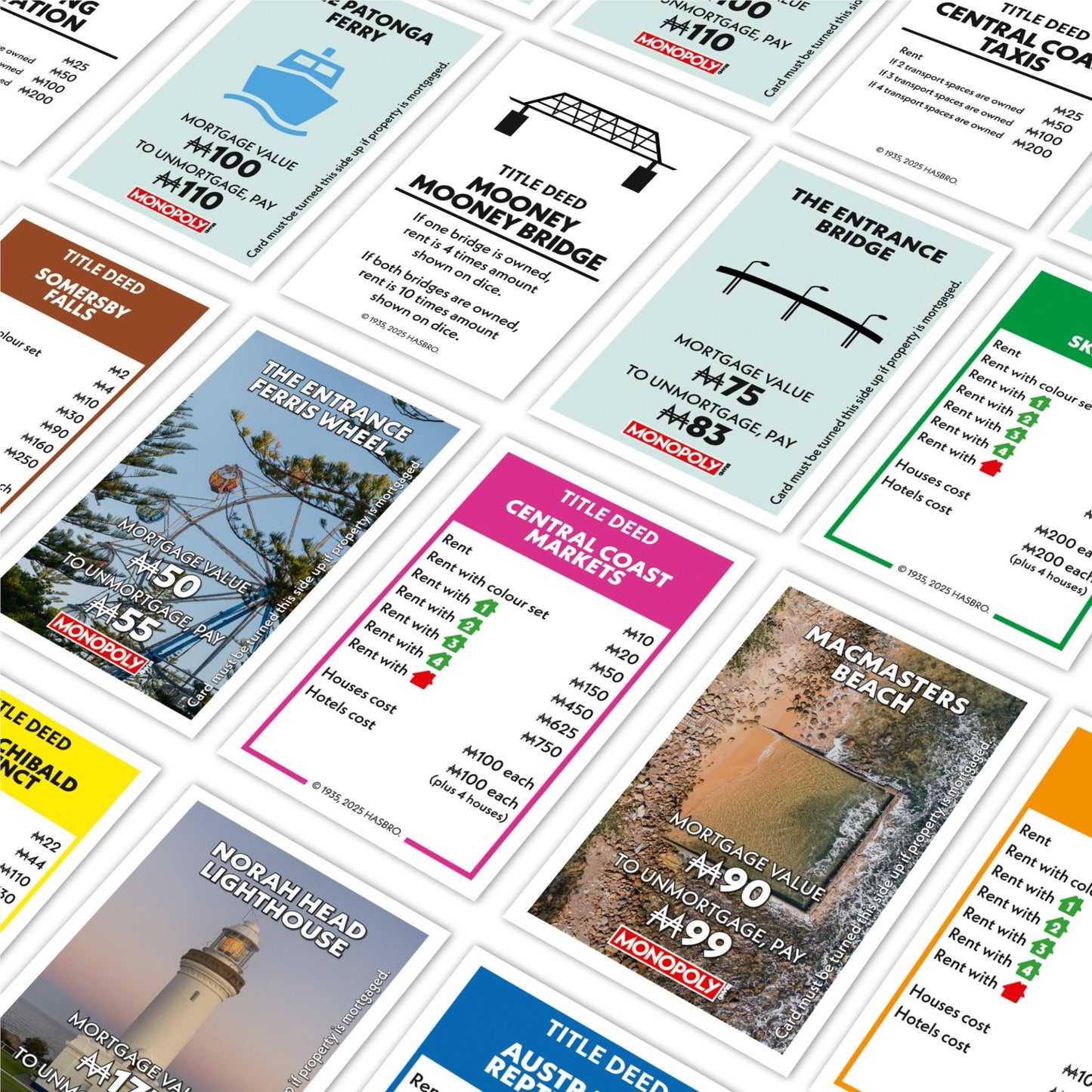 Central Coast Monopoly Board Game
