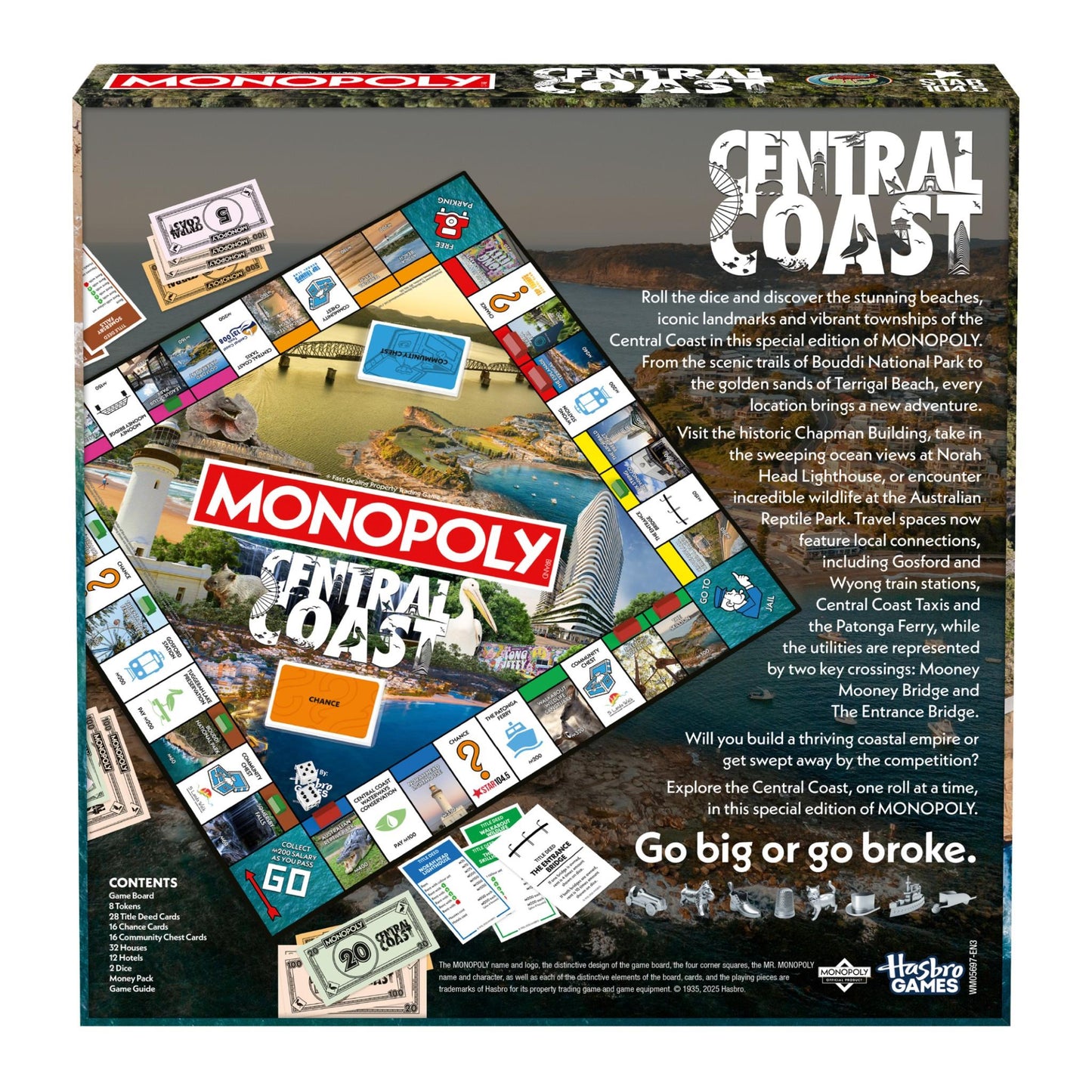 Central Coast Monopoly Board Game