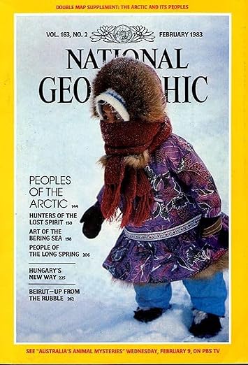 Vintage National Geographic Magazine feburary 1983
