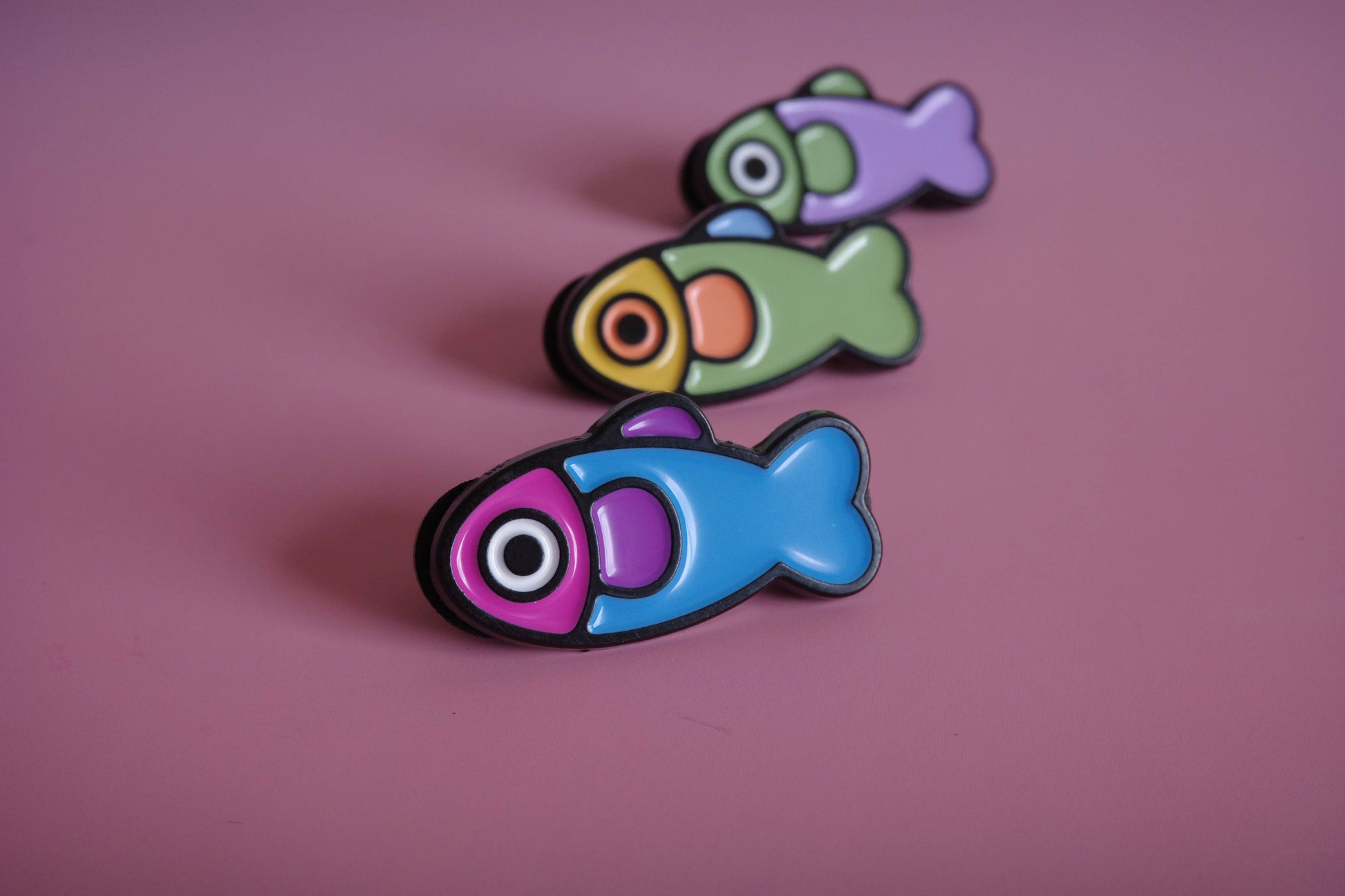 Fish Enamel Pin - 90's Throwback detail view 8